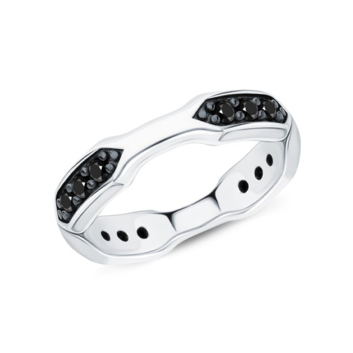 Серебряное кольцо с фианитами