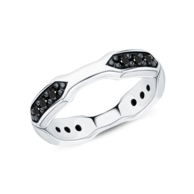 Серебряное кольцо с фианитами