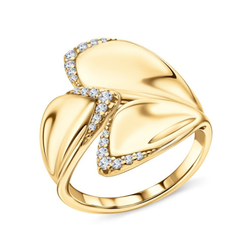 Серебряное кольцо с фианитами