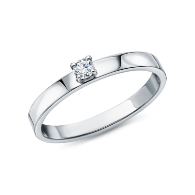 Платиновое кольцо с бриллиантами природными