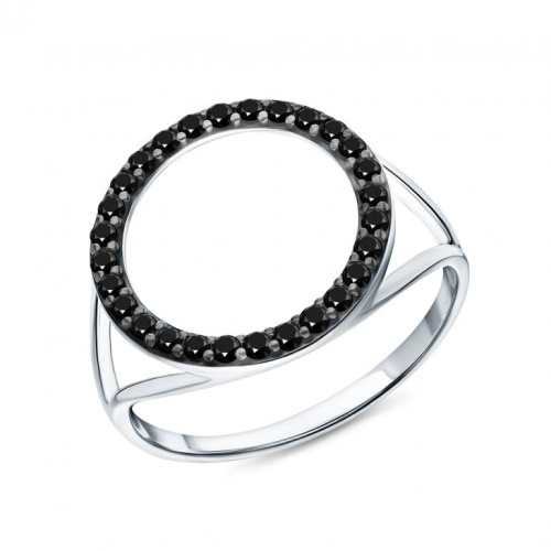 Серебряное кольцо с фианитами