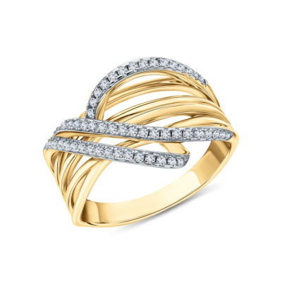 Серебряное кольцо с фианитами