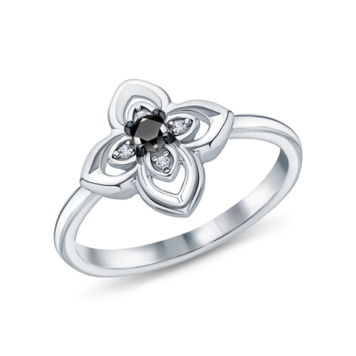 Серебряное кольцо с фианитами