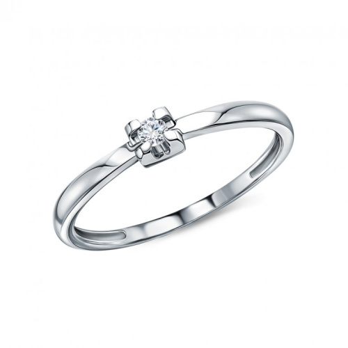 Золотое кольцо с бриллиантами природными