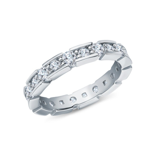 Серебряное кольцо с фианитами