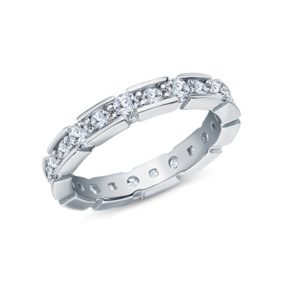 Серебряное кольцо с фианитами