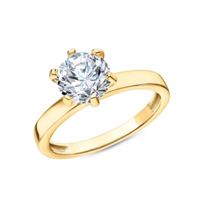 Серебряное кольцо с фианитом