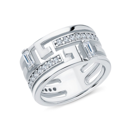 Серебряное кольцо с фианитами