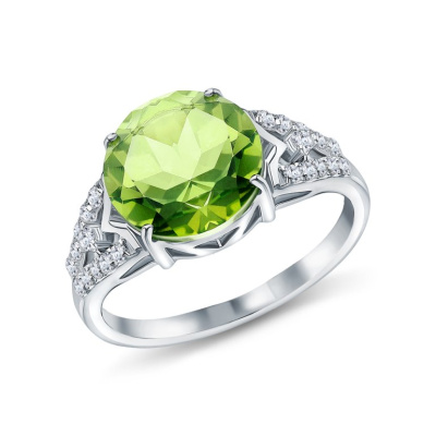 Серебряное кольцо с фианитами