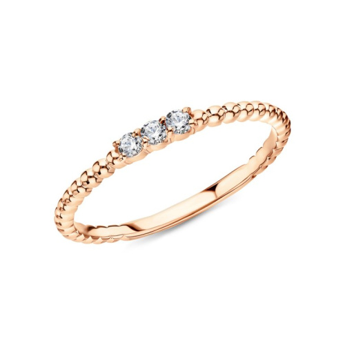 Золотое кольцо с фианитами