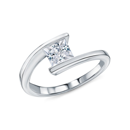 Серебряное кольцо с топазами природными