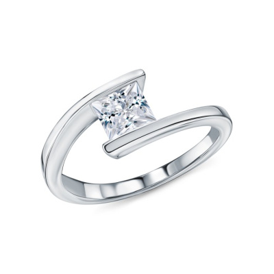 Серебряное кольцо с топазами природными