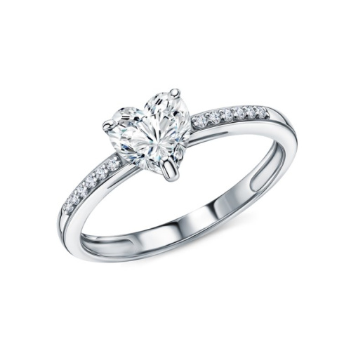 Серебряное кольцо с фианитами