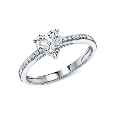 Серебряное кольцо с фианитами