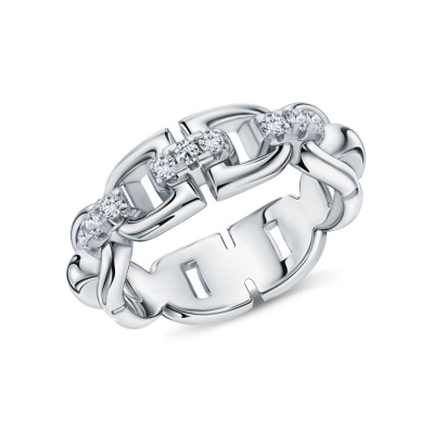 Серебряное кольцо с фианитами