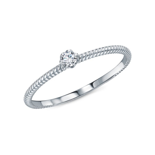 Золотое кольцо с бриллиантами природными