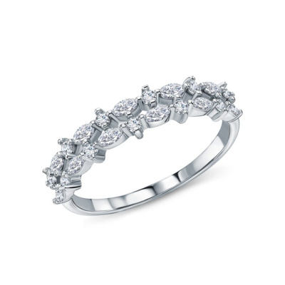 Серебряное кольцо с фианитами