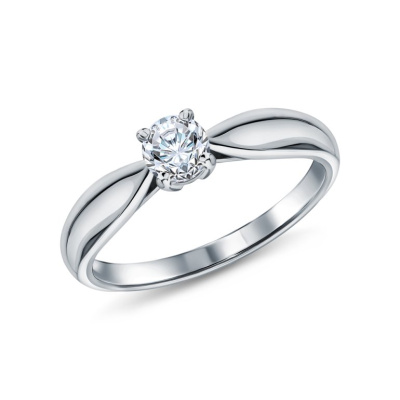 Золотое кольцо с бриллиантами природными