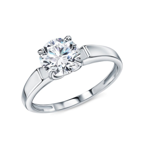 Серебряное кольцо с фианитами