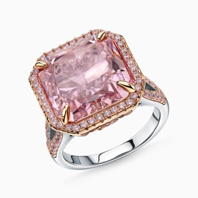 Серебряное кольцо с фианитами