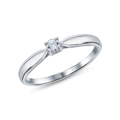 Золотое кольцо с бриллиантами природными