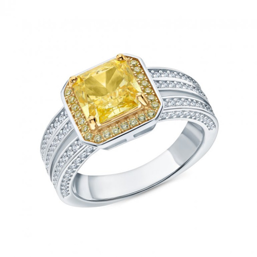 Серебряное кольцо с фианитами