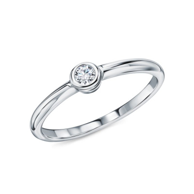 Серебряное кольцо с фианитами