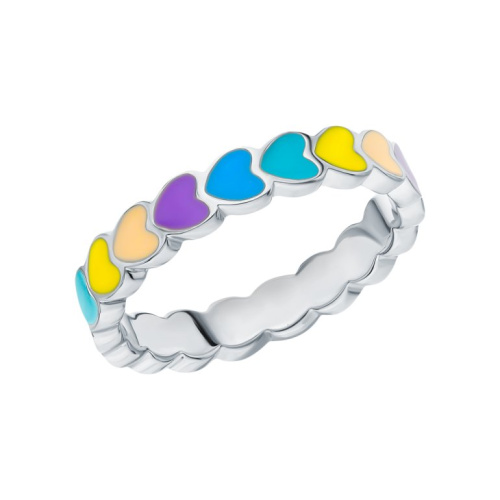 Серебряное кольцо с эмалью