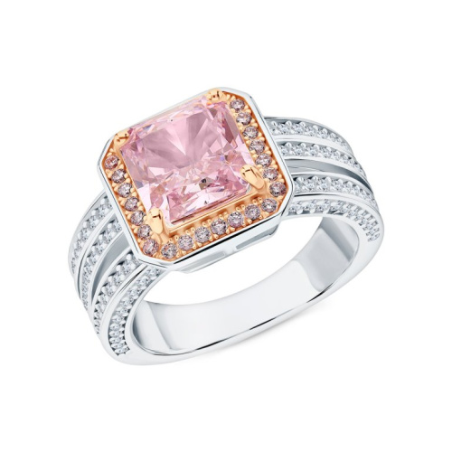 Серебряное кольцо с фианитами