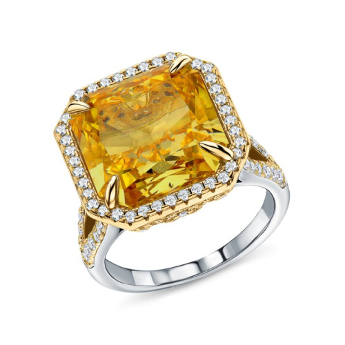 Серебряное кольцо с фианитами