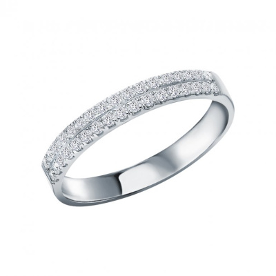 Золотое кольцо с бриллиантами природными