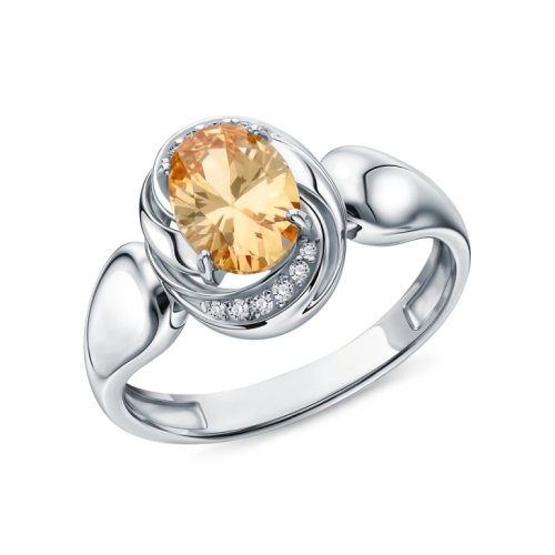 Серебряное кольцо с фианитами