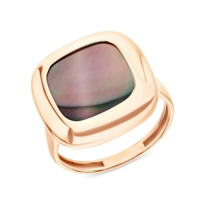 Золотое кольцо с перламутром природным