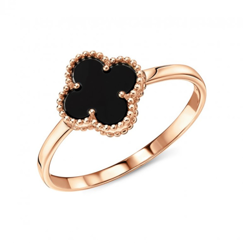 Золотое кольцо с природным агатом