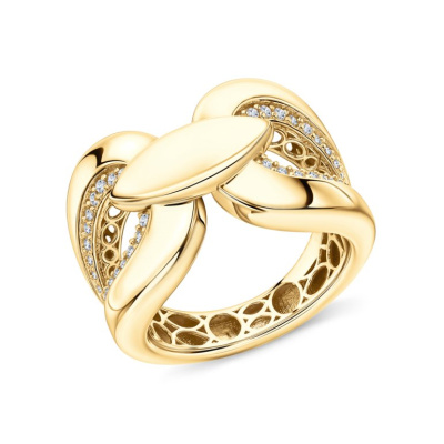 Серебряное кольцо с фианитами