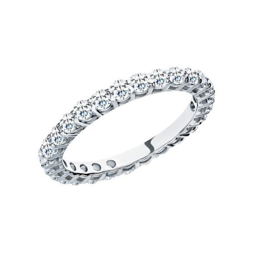 Золотое кольцо с бриллиантами природными