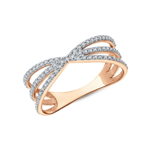 Золотое кольцо с фианитами