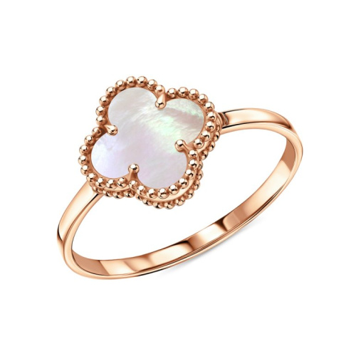 Золотое кольцо с перламутром природным