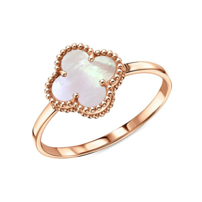 Золотое кольцо с перламутром природным