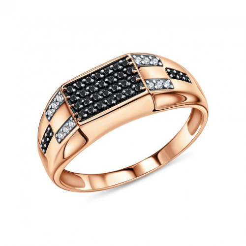 Золотое кольцо с фианитами