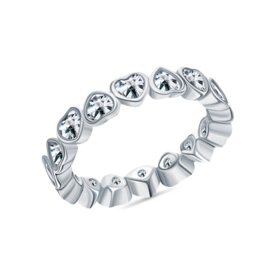 Серебряное кольцо с фианитами