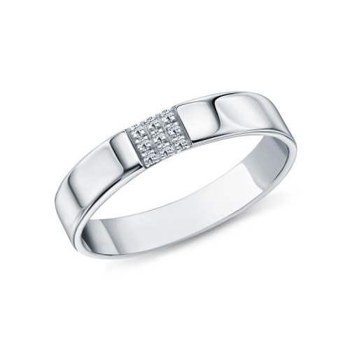 Золотое кольцо с бриллиантами природными