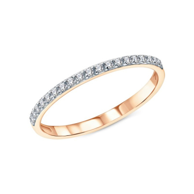 Золотое кольцо с фианитами