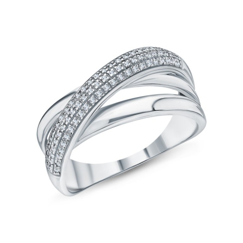 Золотое кольцо с бриллиантами природными