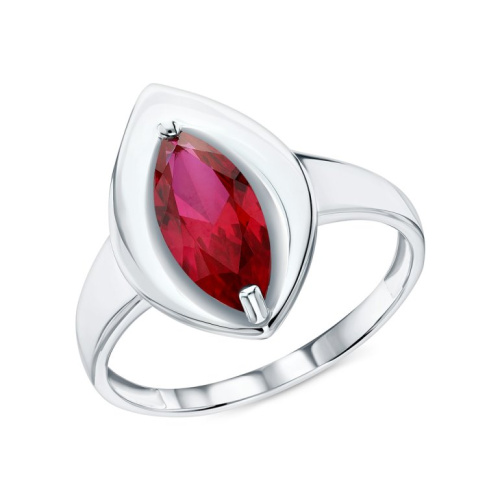 Серебряное кольцо с фианитом