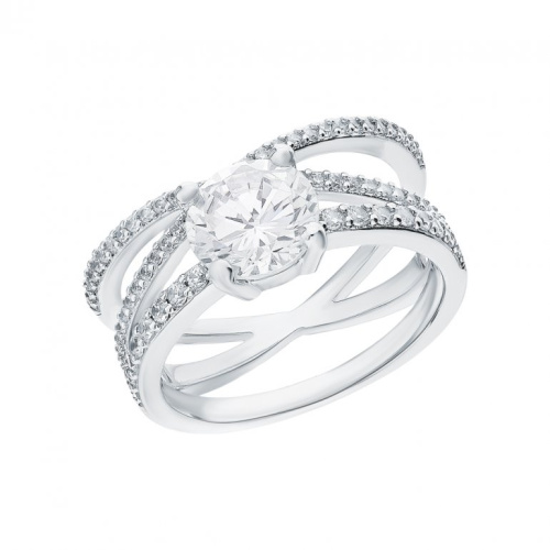 Серебряное кольцо с фианитами