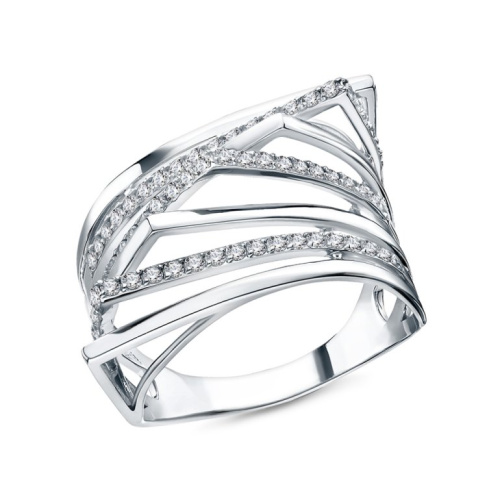 Золотое кольцо с фианитами