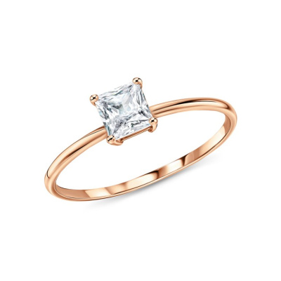 Золотое кольцо с фианитами