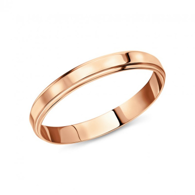Золотое обручальное кольцо