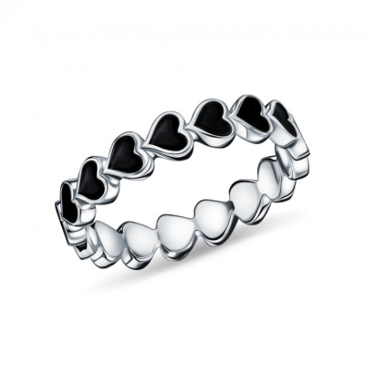 Серебряное кольцо с эмалью